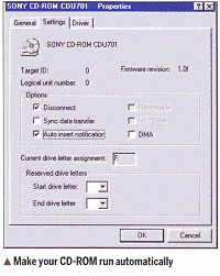 Make your CD-ROM run automatically