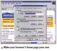 Make your browser's home page your own