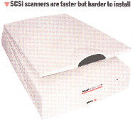 SCSI scanners are faster but harder to install