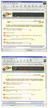 Not everyone uses Internet Explorer (top) and Netscape to surf the web