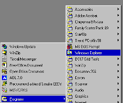 Windows Explorer is used to navigate around the folder system on your computer's hard drive